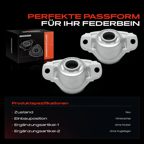 Federbeinstützlager Hinterachse beidseitig Frankberg 5481FB0052290 Bild Federbeinstützlager Hinterachse beidseitig Frankberg 5481FB0052290