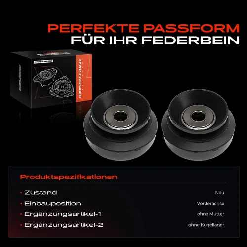 Federbeinstützlager Vorderachse beidseitig Frankberg 5481FB0052291 Bild Federbeinstützlager Vorderachse beidseitig Frankberg 5481FB0052291