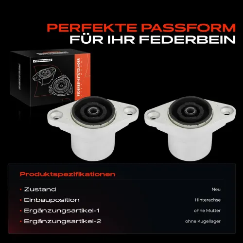 Federbeinstützlager Hinterachse beidseitig Frankberg 5481FB0052292 Bild Federbeinstützlager Hinterachse beidseitig Frankberg 5481FB0052292