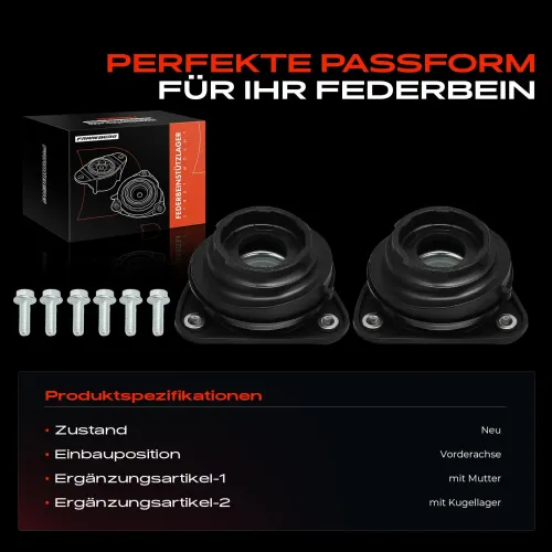 Federbeinstützlager Vorderachse beidseitig Frankberg 5481FB0052302 Bild Federbeinstützlager Vorderachse beidseitig Frankberg 5481FB0052302