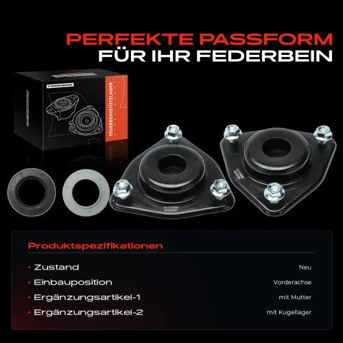 Federbeinstützlager Vorderachse beidseitig Frankberg 5481FB0052309 Bild Federbeinstützlager Vorderachse beidseitig Frankberg 5481FB0052309