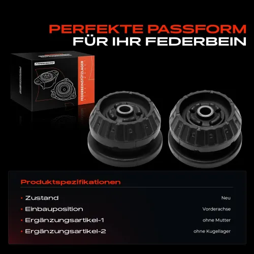 Federbeinstützlager Vorderachse beidseitig Frankberg 5481FB0052313 Bild Federbeinstützlager Vorderachse beidseitig Frankberg 5481FB0052313