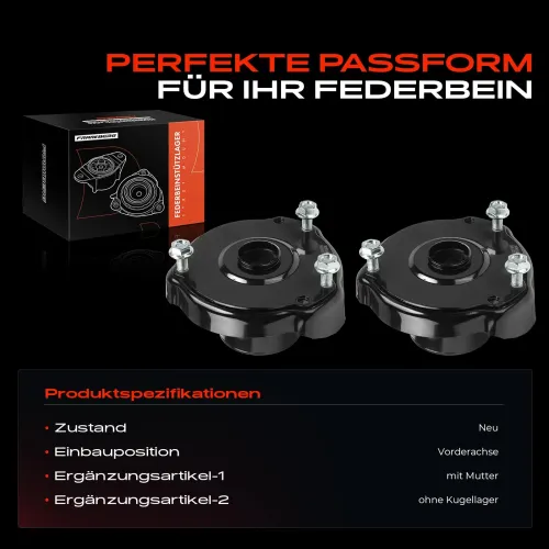 Federbeinstützlager Vorderachse beidseitig Frankberg 5481FB0052317 Bild Federbeinstützlager Vorderachse beidseitig Frankberg 5481FB0052317