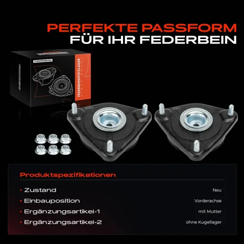 Federbeinstützlager Vorderachse beidseitig Frankberg 5481FB0052347 Bild Federbeinstützlager Vorderachse beidseitig Frankberg 5481FB0052347