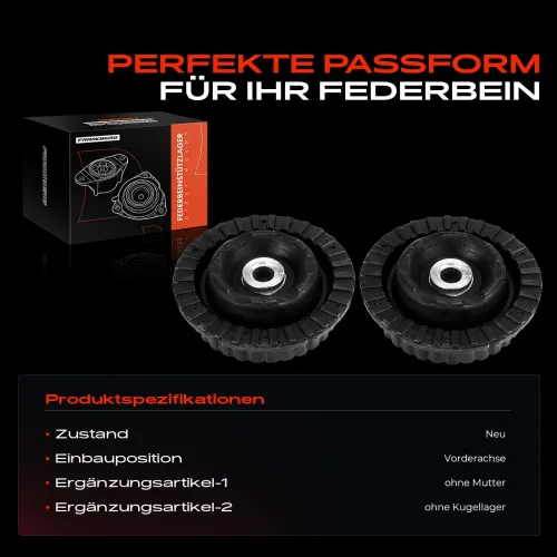 Federbeinstützlager Vorderachse beidseitig Frankberg 5481FB0052350 Bild Federbeinstützlager Vorderachse beidseitig Frankberg 5481FB0052350