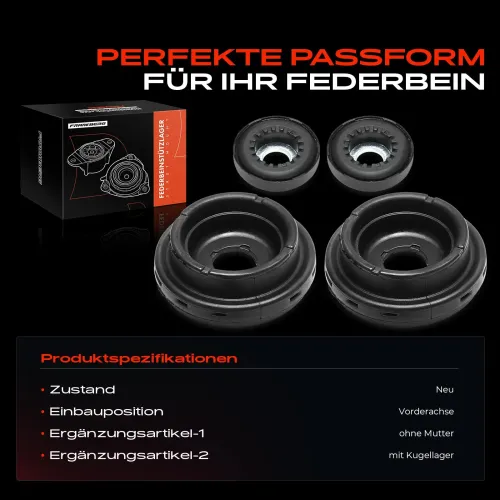 Federbeinstützlager Vorderachse beidseitig Frankberg 5481FB0052352 Bild Federbeinstützlager Vorderachse beidseitig Frankberg 5481FB0052352