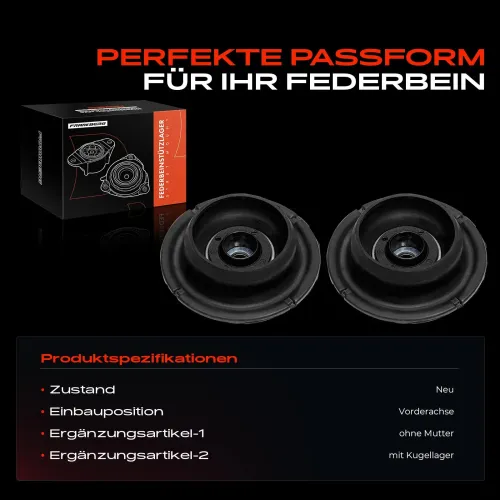 Federbeinstützlager Vorderachse beidseitig Frankberg 5481FB0052354 Bild Federbeinstützlager Vorderachse beidseitig Frankberg 5481FB0052354