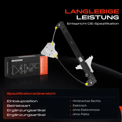 Fensterheber hinten rechts Frankberg 5481FB0052465 Bild Fensterheber hinten rechts Frankberg 5481FB0052465