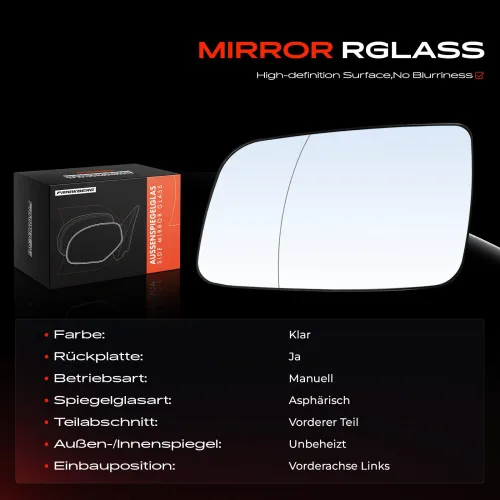 Spiegelglas, Außenspiegel Vorderachse links Frankberg 5481FB0052669 Bild Spiegelglas, Außenspiegel Vorderachse links Frankberg 5481FB0052669