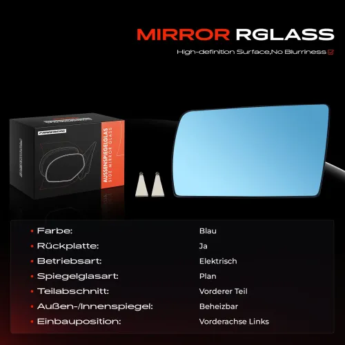 Spiegelglas, Außenspiegel Vorderachse links Frankberg 5481FB0052678 Bild Spiegelglas, Außenspiegel Vorderachse links Frankberg 5481FB0052678