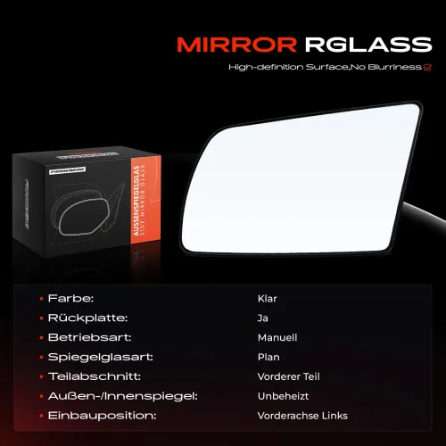Spiegelglas, Außenspiegel Vorderachse links Frankberg 5481FB0052687 Bild Spiegelglas, Außenspiegel Vorderachse links Frankberg 5481FB0052687