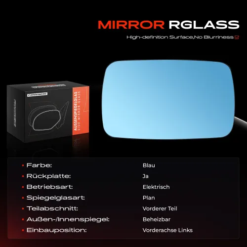 Spiegelglas, Außenspiegel Vorderachse links Frankberg 5481FB0052709 Bild Spiegelglas, Außenspiegel Vorderachse links Frankberg 5481FB0052709