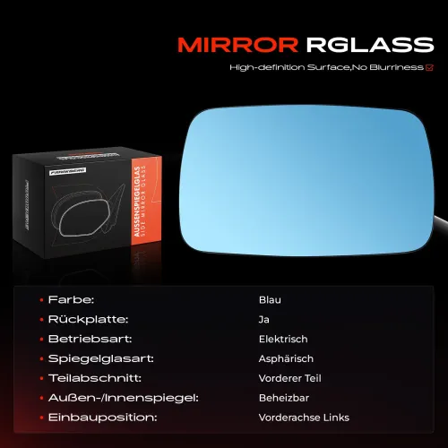 Spiegelglas, Außenspiegel Vorderachse links Frankberg 5481FB0052712 Bild Spiegelglas, Außenspiegel Vorderachse links Frankberg 5481FB0052712