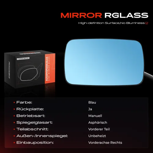 Spiegelglas, Außenspiegel Vorderachse rechts Frankberg 5481FB0052716 Bild Spiegelglas, Außenspiegel Vorderachse rechts Frankberg 5481FB0052716