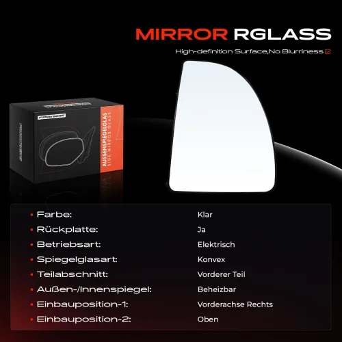 Spiegelglas, Außenspiegel rechts oben Frankberg 5481FB0052720 Bild Spiegelglas, Außenspiegel rechts oben Frankberg 5481FB0052720