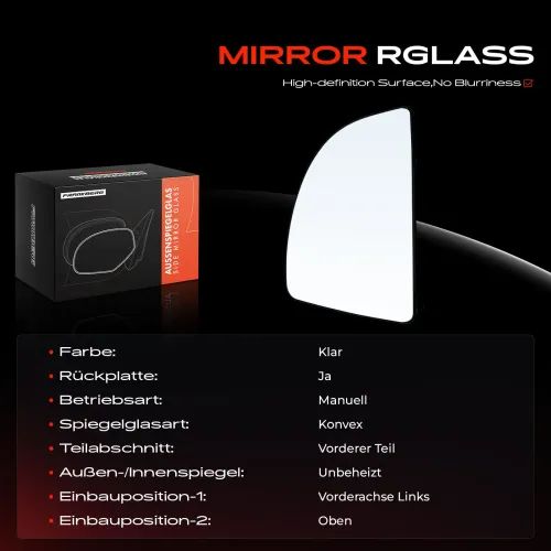 Spiegelglas, Außenspiegel links oben Frankberg 5481FB0052721 Bild Spiegelglas, Außenspiegel links oben Frankberg 5481FB0052721