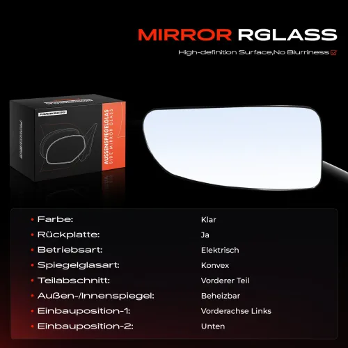 Spiegelglas, Außenspiegel links unten Frankberg 5481FB0052724 Bild Spiegelglas, Außenspiegel links unten Frankberg 5481FB0052724