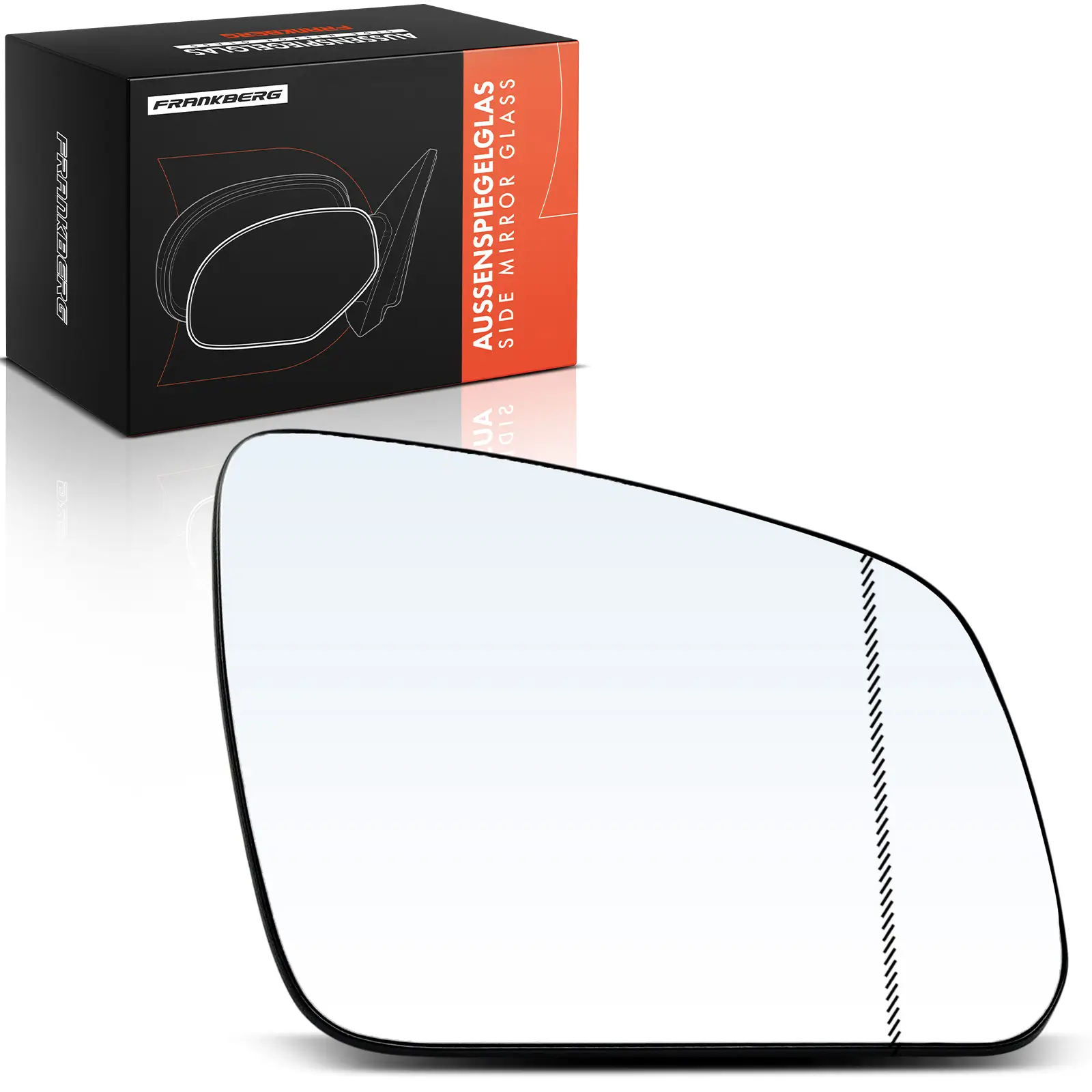 Spiegelglas, Außenspiegel Vorderachse rechts Frankberg 5481FB0052766