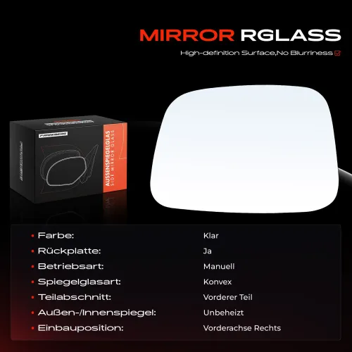 Spiegelglas, Außenspiegel Vorderachse rechts Frankberg 5481FB0052826 Bild Spiegelglas, Außenspiegel Vorderachse rechts Frankberg 5481FB0052826