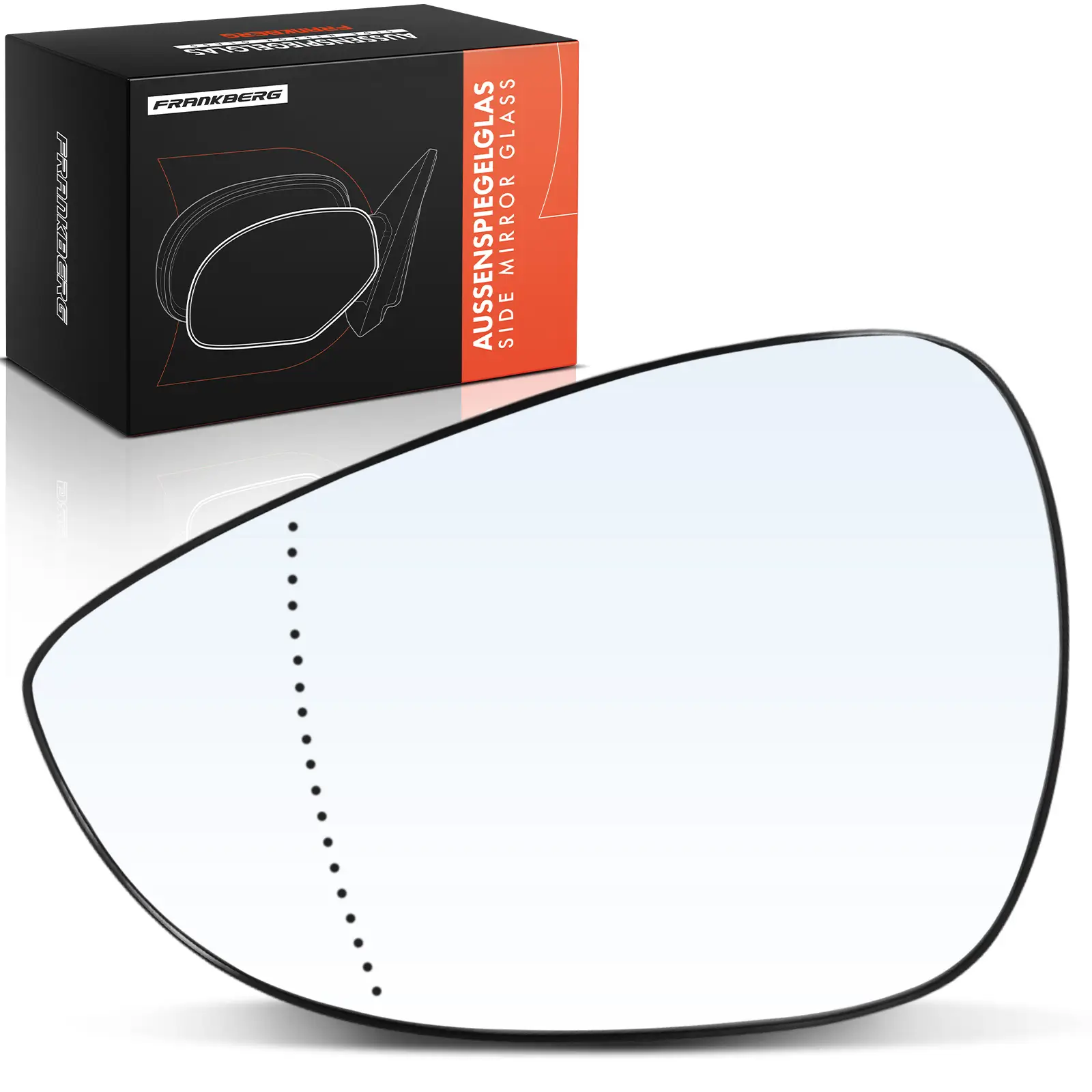 Spiegelglas, Außenspiegel Vorderachse links Frankberg 5481FB0052882