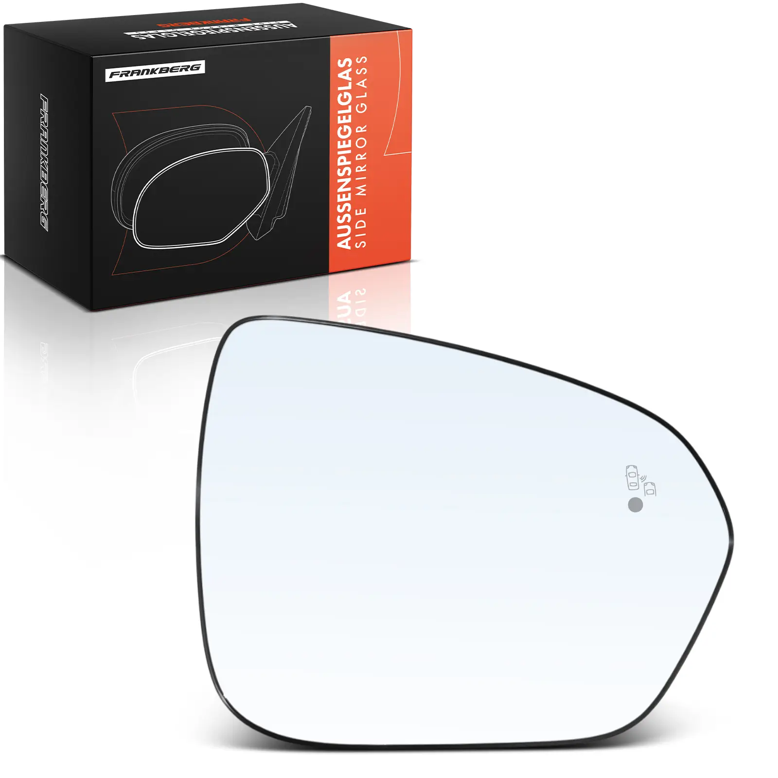 Spiegelglas, Außenspiegel Vorderachse rechts Frankberg 5481FB0052909