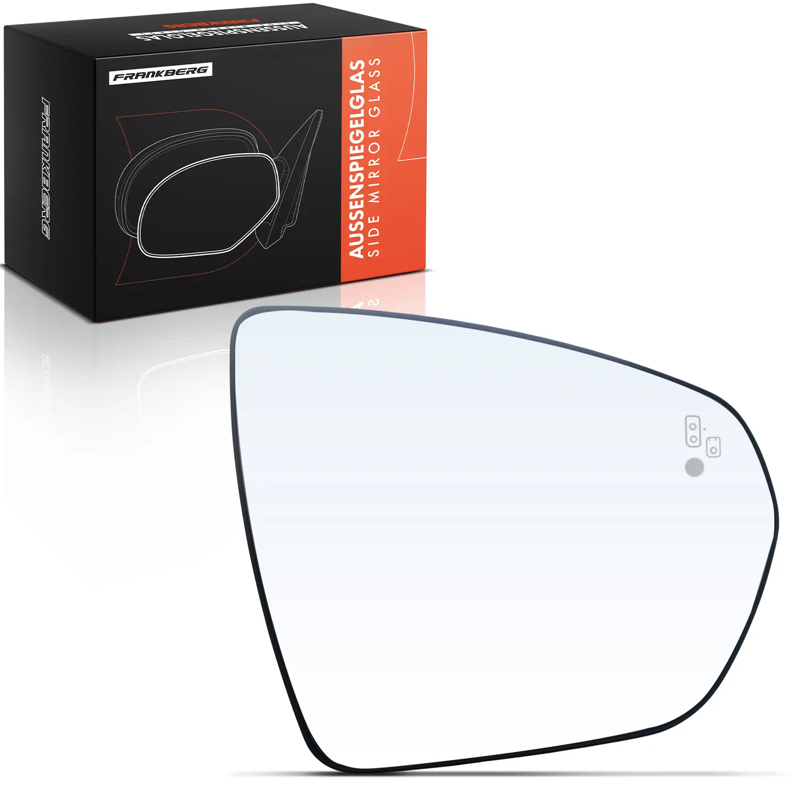 Spiegelglas, Außenspiegel Vorderachse rechts Frankberg 5481FB0052919