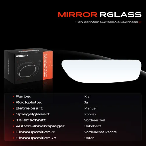Spiegelglas, Außenspiegel rechts unten Frankberg 5481FB0052925 Bild Spiegelglas, Außenspiegel rechts unten Frankberg 5481FB0052925