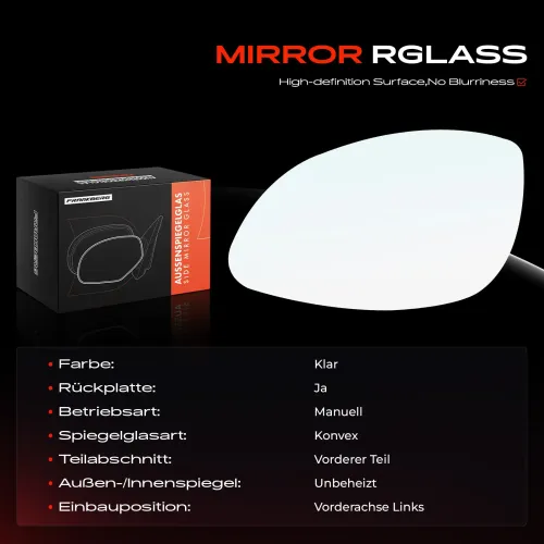 Spiegelglas, Außenspiegel Vorderachse links Frankberg 5481FB0052953 Bild Spiegelglas, Außenspiegel Vorderachse links Frankberg 5481FB0052953