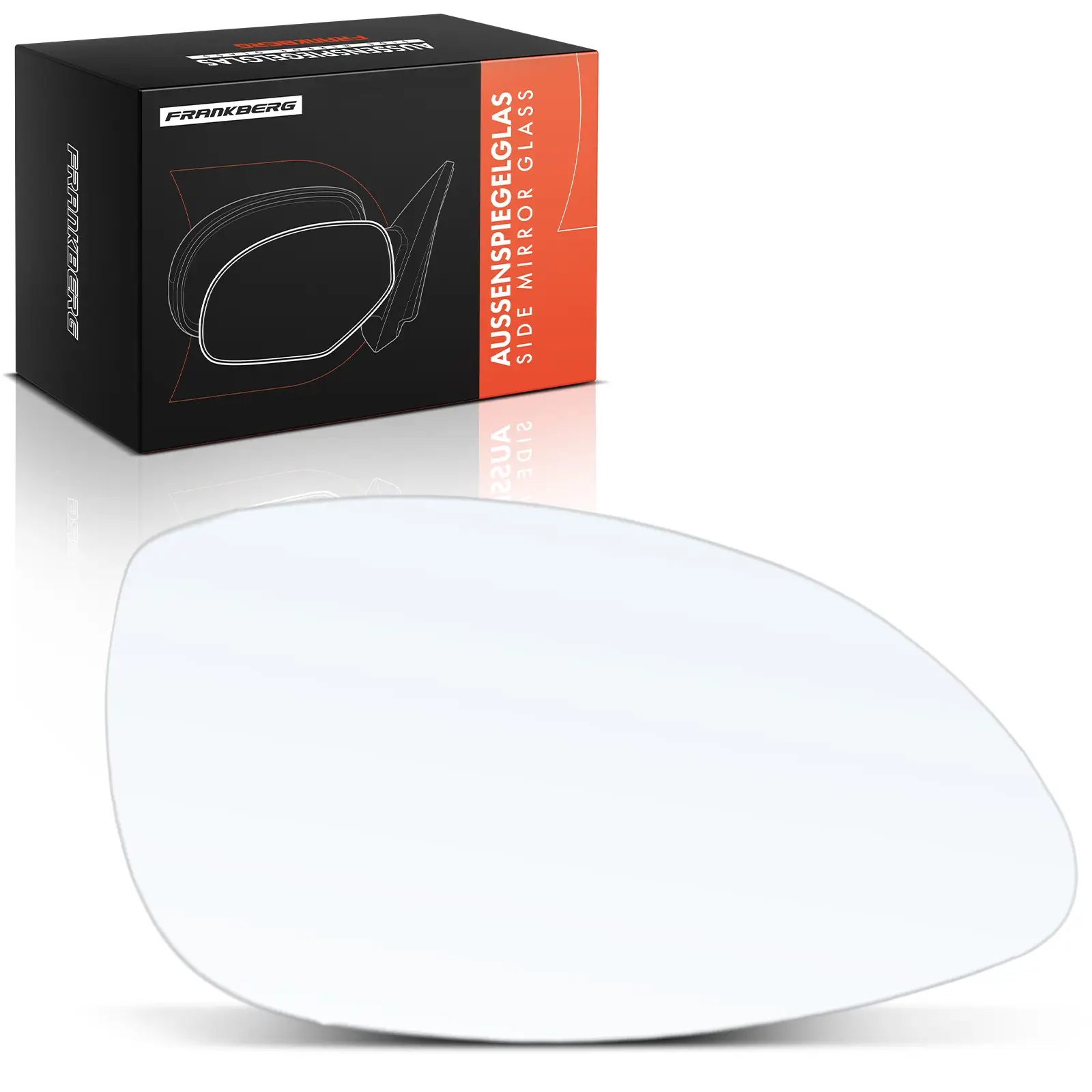 Spiegelglas, Außenspiegel Vorderachse rechts Frankberg 5481FB0052955
