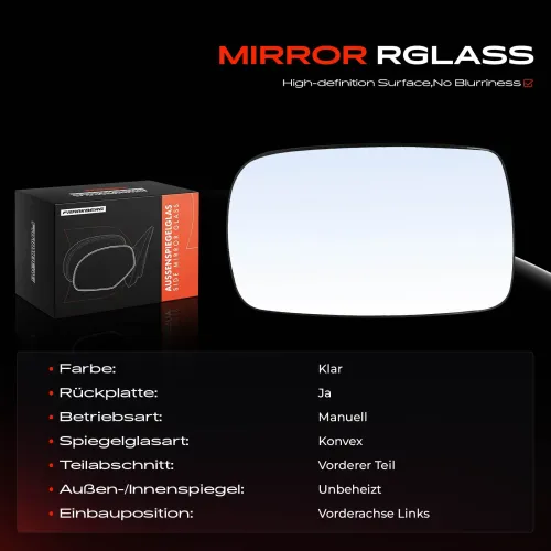Spiegelglas, Außenspiegel Vorderachse links Frankberg 5481FB0052956 Bild Spiegelglas, Außenspiegel Vorderachse links Frankberg 5481FB0052956