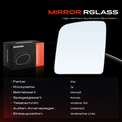 Spiegelglas, Außenspiegel Vorderachse links Frankberg 5481FB0052960 Bild Spiegelglas, Außenspiegel Vorderachse links Frankberg 5481FB0052960