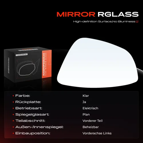 Spiegelglas, Außenspiegel Vorderachse links Frankberg 5481FB0052984 Bild Spiegelglas, Außenspiegel Vorderachse links Frankberg 5481FB0052984