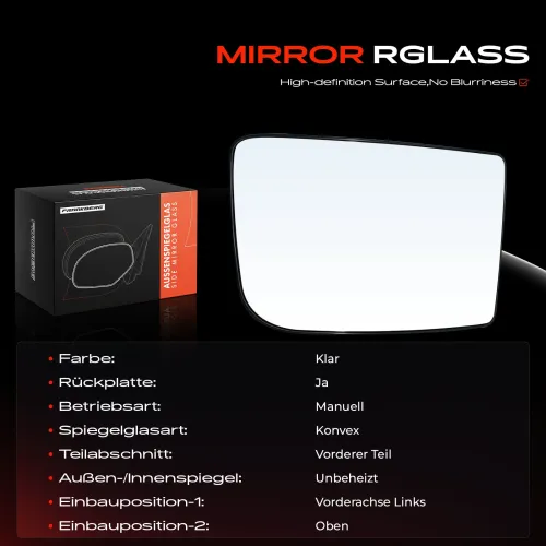 Spiegelglas, Außenspiegel links oben Frankberg 5481FB0052992 Bild Spiegelglas, Außenspiegel links oben Frankberg 5481FB0052992