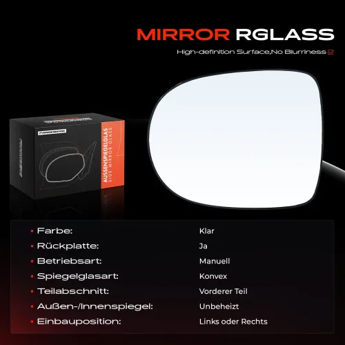 Spiegelglas, Außenspiegel Vorderachse Frankberg 5481FB0052994 Bild Spiegelglas, Außenspiegel Vorderachse Frankberg 5481FB0052994