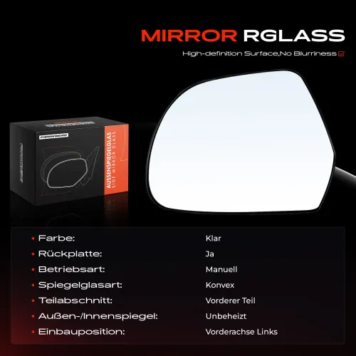 Spiegelglas, Außenspiegel Vorderachse links Frankberg 5481FB0052995 Bild Spiegelglas, Außenspiegel Vorderachse links Frankberg 5481FB0052995