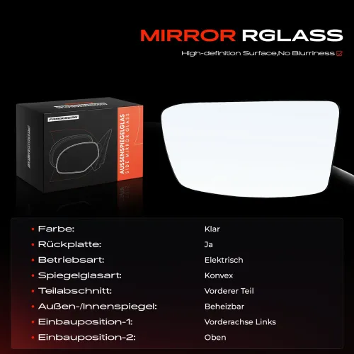 Spiegelglas, Außenspiegel links oben Frankberg 5481FB0053035 Bild Spiegelglas, Außenspiegel links oben Frankberg 5481FB0053035