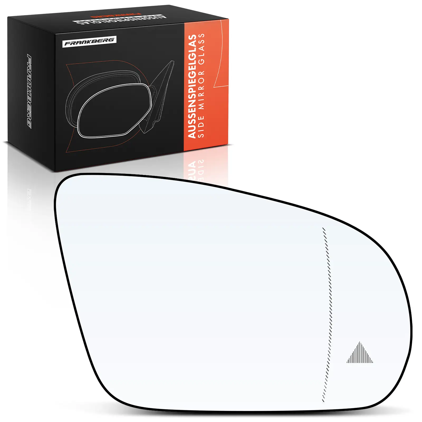 Spiegelglas, Außenspiegel Vorderachse rechts Frankberg 5481FB0053072