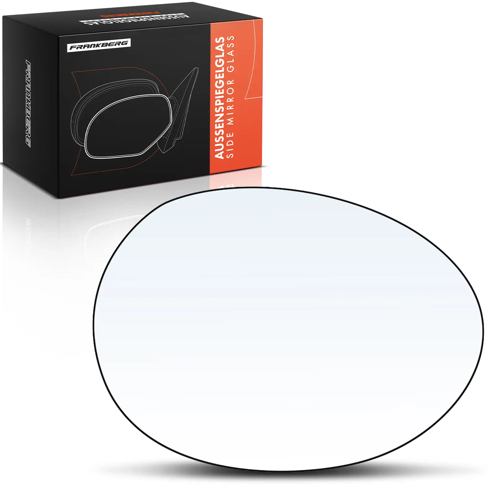 Spiegelglas, Außenspiegel Vorderachse rechts Frankberg 5481FB0053106