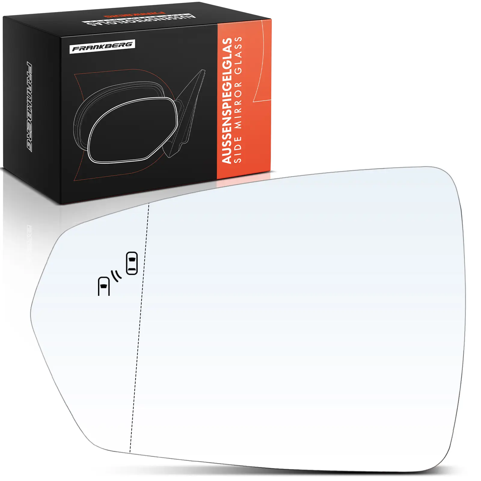 Spiegelglas, Außenspiegel Vorderachse links Frankberg 5481FB0053110