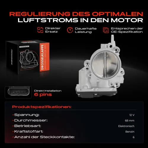 Drosselklappenstutzen 12 V Frankberg 5481FB0053200 Bild Drosselklappenstutzen 12 V Frankberg 5481FB0053200