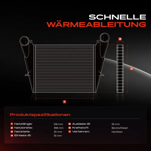 Niedertemperaturkühler, Ladeluftkühler Frankberg 5481FB0053284 Bild Niedertemperaturkühler, Ladeluftkühler Frankberg 5481FB0053284