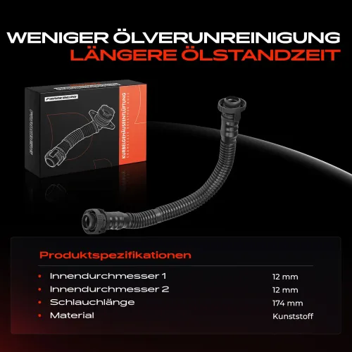 Schlauch, Zylinderkopfhaubenentlüftung Frankberg 5481FB0053334 Bild Schlauch, Zylinderkopfhaubenentlüftung Frankberg 5481FB0053334