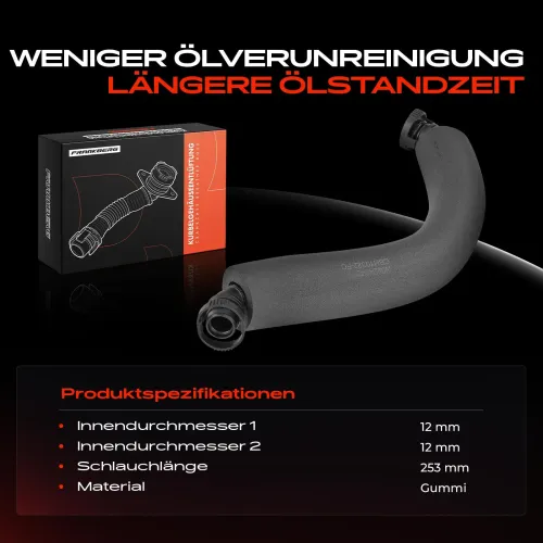 Schlauch, Zylinderkopfhaubenentlüftung Frankberg 5481FB0053337 Bild Schlauch, Zylinderkopfhaubenentlüftung Frankberg 5481FB0053337