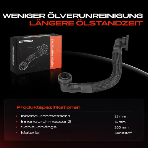 Schlauch, Zylinderkopfhaubenentlüftung Frankberg 5481FB0053339 Bild Schlauch, Zylinderkopfhaubenentlüftung Frankberg 5481FB0053339