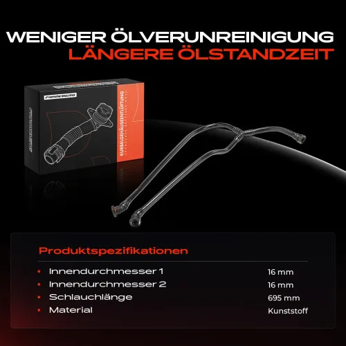 Schlauch, Zylinderkopfhaubenentlüftung Frankberg 5481FB0053342 Bild Schlauch, Zylinderkopfhaubenentlüftung Frankberg 5481FB0053342