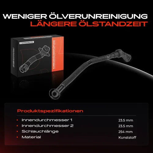 Schlauch, Zylinderkopfhaubenentlüftung Frankberg 5481FB0053354 Bild Schlauch, Zylinderkopfhaubenentlüftung Frankberg 5481FB0053354