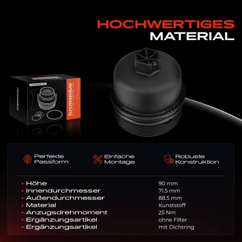 Deckel, Ölfiltergehäuse Frankberg 5481FB0053375 Bild Deckel, Ölfiltergehäuse Frankberg 5481FB0053375