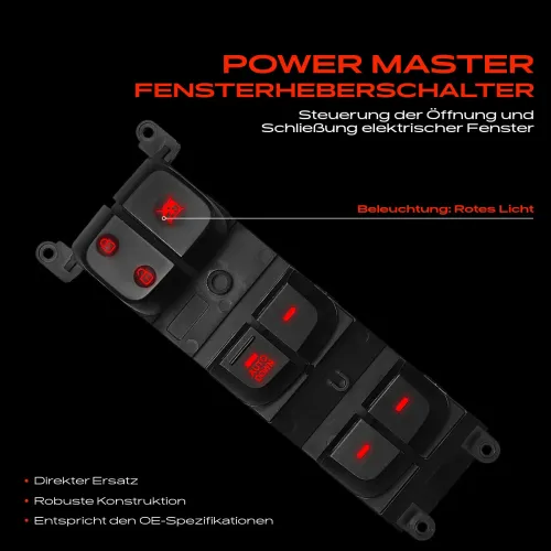 Schalter, Fensterheber fahrerseitig Frankberg 5481FB0053656 Bild Schalter, Fensterheber fahrerseitig Frankberg 5481FB0053656