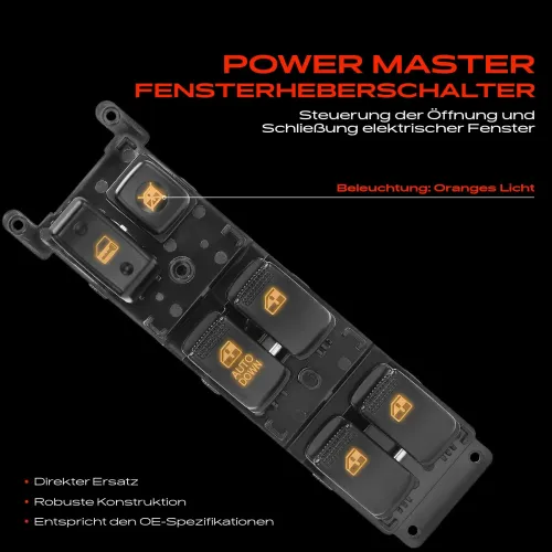 Schalter, Fensterheber fahrerseitig Frankberg 5481FB0053659 Bild Schalter, Fensterheber fahrerseitig Frankberg 5481FB0053659