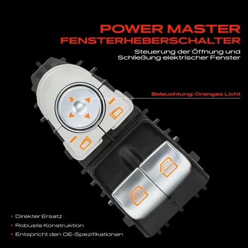 Schalter, Fensterheber fahrerseitig Frankberg 5481FB0053671 Bild Schalter, Fensterheber fahrerseitig Frankberg 5481FB0053671